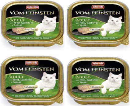 Animonda ANIMONDA Vom Feinsten Cat Adult z wołowiną, łososiem i szpinakiem 32x100g 1