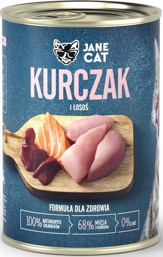 John Dog Jane Cat Kurczak i łosoś 400g 1