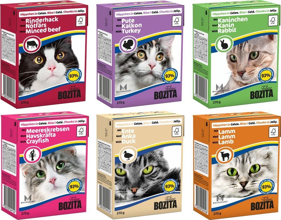 Bozita BOZITA Cat Pakiet Próbny II W Galaretce 6 x 370g 1