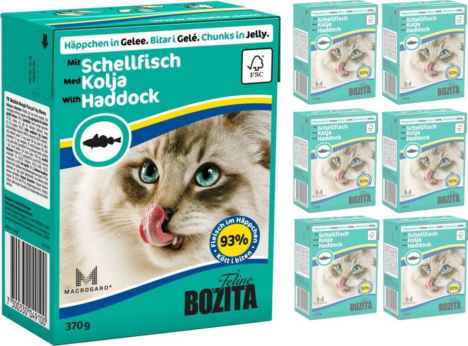 Bozita BOZITA Cat Dorsz W Galaretce 6 x 370g 1