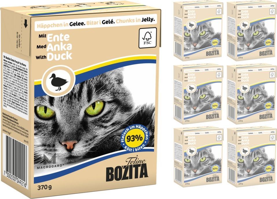 Bozita BOZITA Cat Kaczka W Galaretce 6 x 370g 1