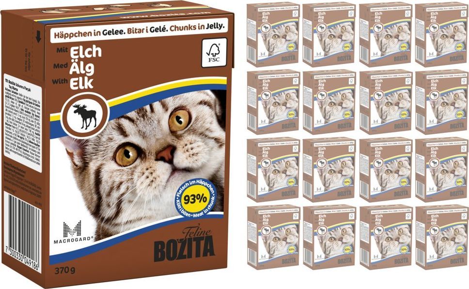 Bozita BOZITA Cat Łoś W Galaretce 16 x 370g 1