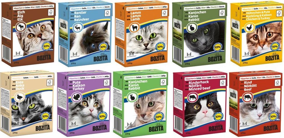 Bozita BOZITA Cat Mix smaków 10x370g 1