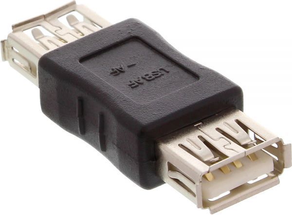 Adapter USB InLine USB - USB Czarny  (33300) 1