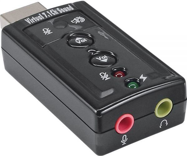 Karta dźwiękowa InLine USB Audio (33051C) 1