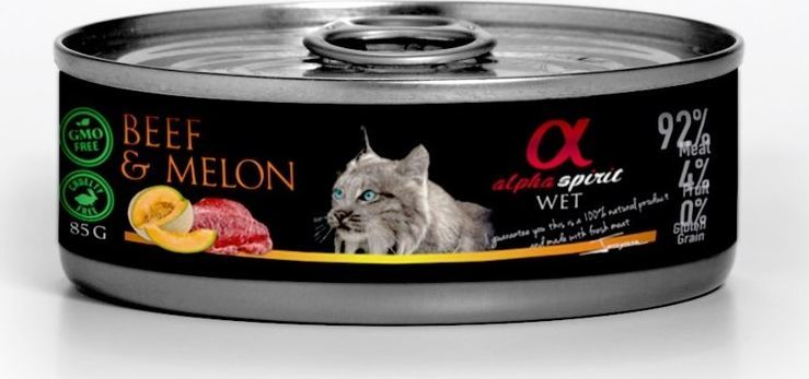 Alpha Spirit ALPHA SPIRIT Wołowina z melonem 18x85g 1