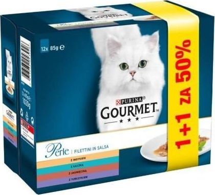 Gourmet Gourmet Perle Karma dla kotów kolekcja duet rybny 24x85g 1