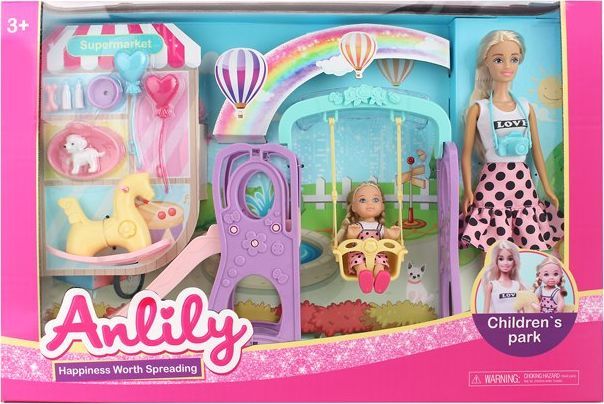 Icom LALKA 30 CM. ANLILY Z DZIECKIEM NA PLACU ZABAW 1