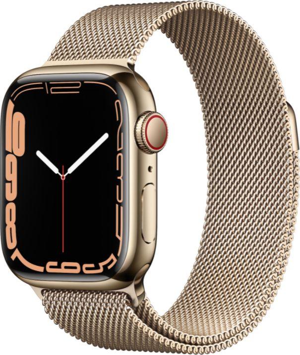 Smartwatch Apple Watch Series 7 GPS + Cellular 41mm Złoty  (MKJ03WB/A) 1