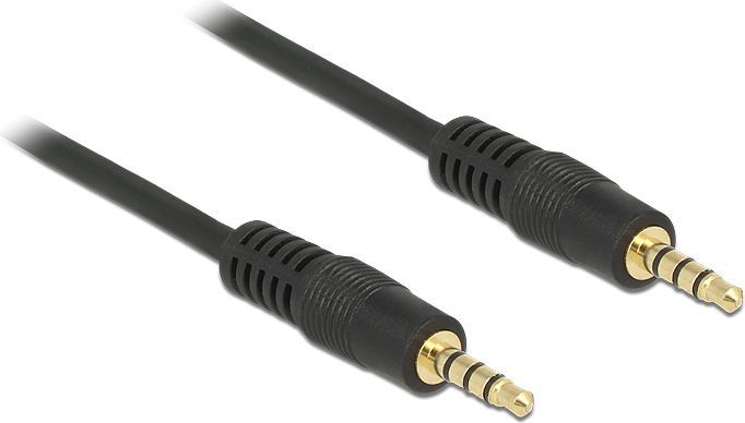 Kabel Delock Jack 3.5mm - Jack 3.5mm 1m czarny (83435) 1