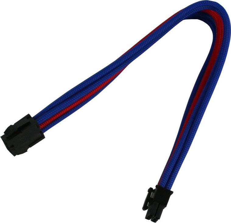 Nanoxia 6-Pin PCI-E przedłużacz 30 cm, niebiesko-czerwony (NX6PV3EBR) 1