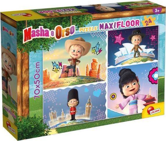 Lisciani Puzzle podłogowe Maxi 24 Masza i Niedźwiedź 1 1