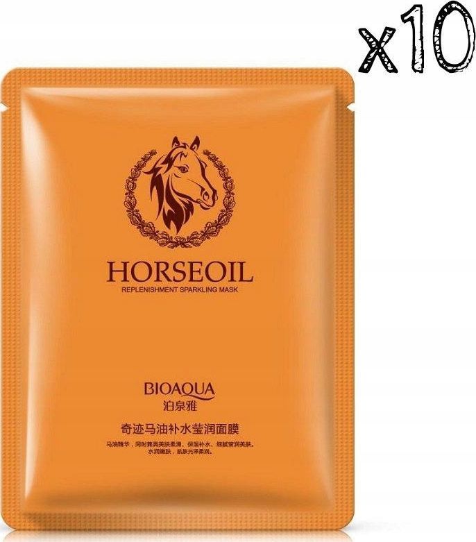 Bioaqua Bioaqua Maska Z Olejem Końskim Horseoil x10szt 1
