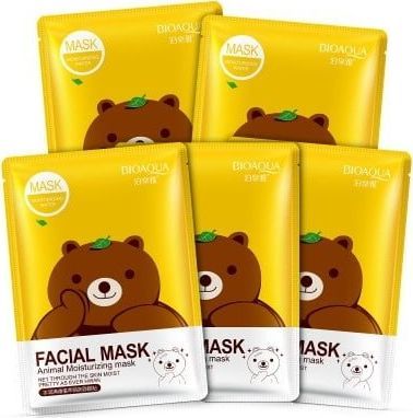 Bioaqua Bioaqua Animal 30g Maska Do Twarzy Niedźwiadek x5 1