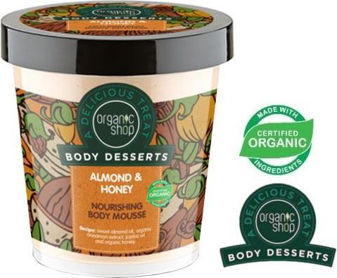  Organic Shop Body Desserts Mus do ciała Almond & Heney Milk 450 ml 1