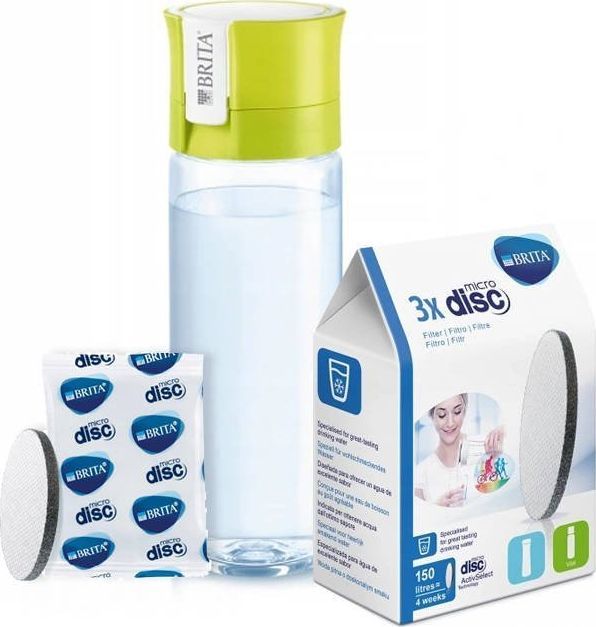 Brita Brita Fill&Go Vital butelka filtrująca - Limonkowa 4 + filtry 1