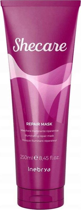 Inebrya Inebrya Shecare Repair Mask rozświetlająco-naprawcza maska do włosów zniszczonych zabiegami chemicznymi 250ml 1