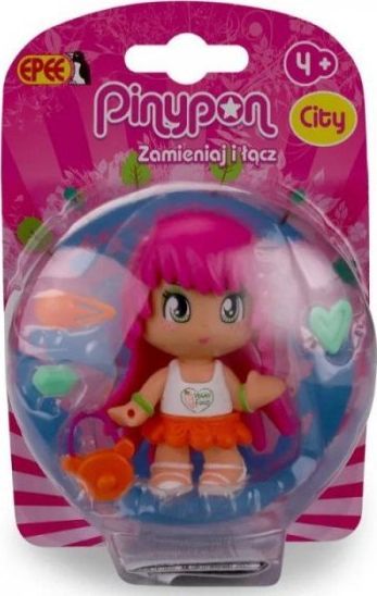 Figurka Epee Pinypon City: Natura - Dziewczynka z różowymi włosami (GXP-794377) 1