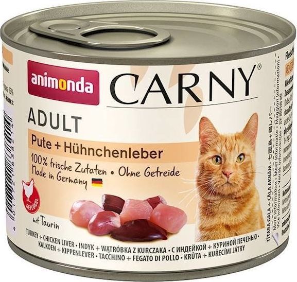 Animonda Cat Carny Adult smak: indyk, wątróbka z kurczaka 6x200g 1