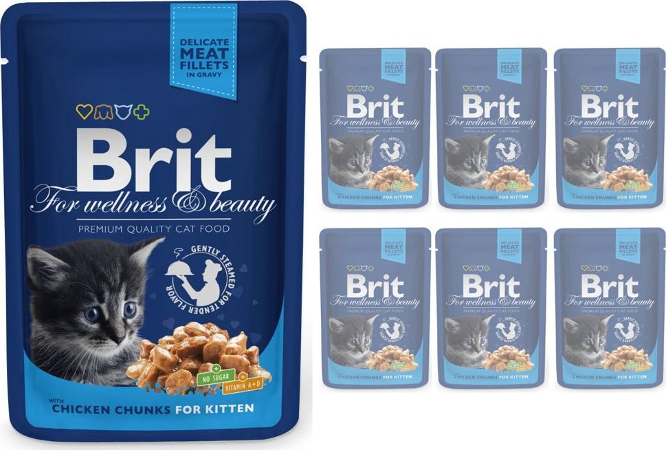 Brit Cat Kitten Kurczak 6x100g 1