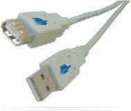 Kabel USB MicroConnect Wtyczka prosta USB-A - 5 m Szary (USBAAF5) 1