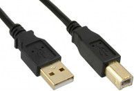 Kabel USB MicroConnect Wtyczka prosta USB-A - 5 m Czarny (USBAB5G) 1
