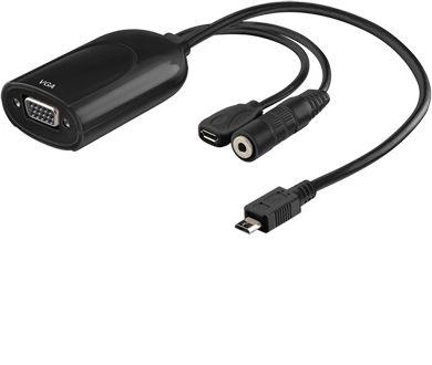 Adapter USB MicroConnect MHL Adapter- micro USB, VGA - USBABMICROVGA 1