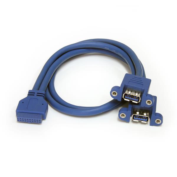 StarTech USB zew. - USB wew., Niebieski (USB3SPNLAFHD) 1