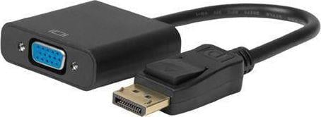 Adapter AV MicroConnect DisplayPort - D-Sub (VGA) czarny (DPVGA15CM) 1