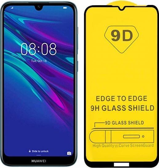 SZKŁO HARTOWANE PREMIUM 9D FULL GLUE HUAWEI Y6 2018 CZARNE standard 1