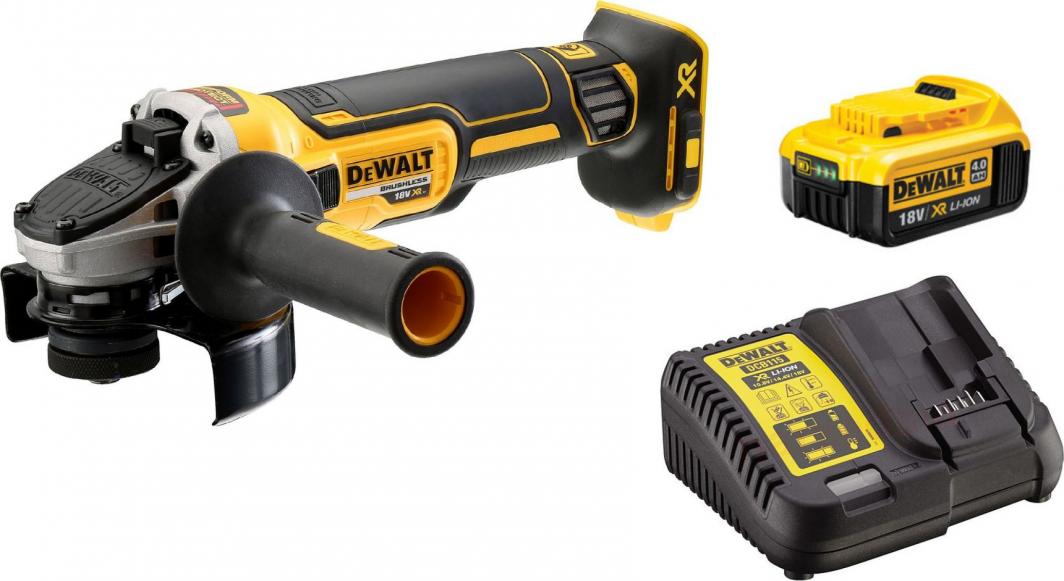 Szlifierka Dewalt DCG405NT + Dewalt Akumulator 4.0Ah + Ładowarka 1