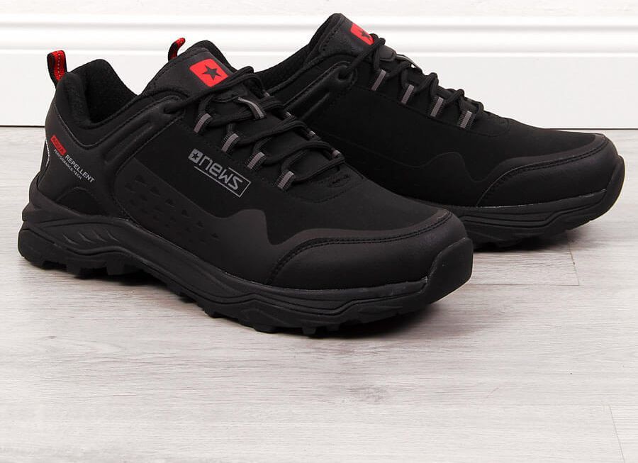 Buty trekkingowe męskie News EVE333A czarne r. 46 1