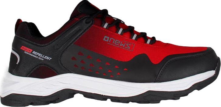 Buty trekkingowe męskie News EVE333B czarno-czerwone r. 45 1