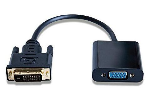 Adapter AV MicroConnect DVI-D - D-Sub (VGA) czarny (DVIDVGA) 1