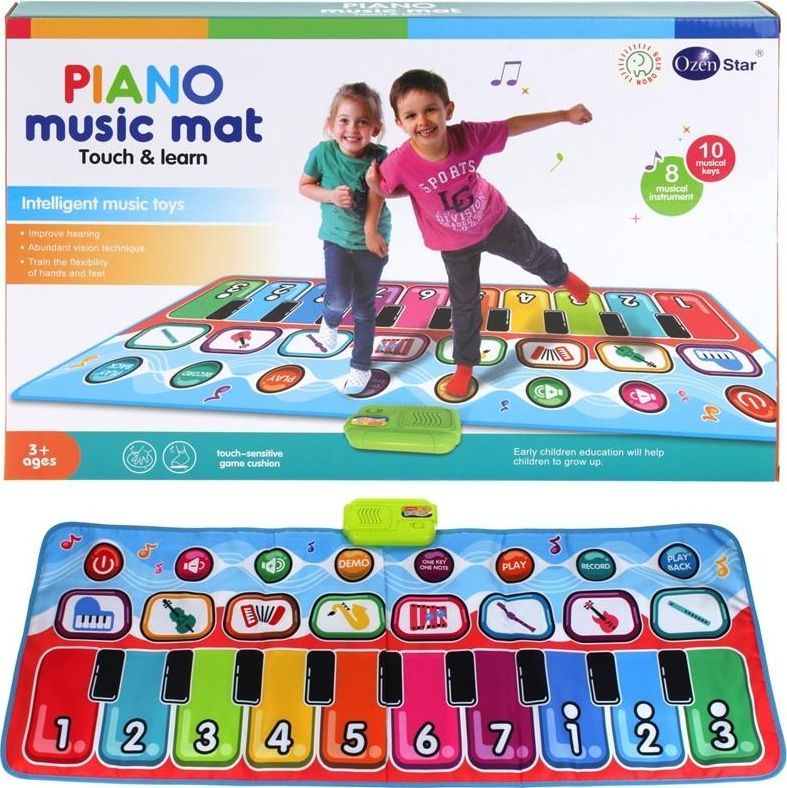 NoboKids Mata Muzyczna Taneczna Pianinko Podłogowe Keyboard 1