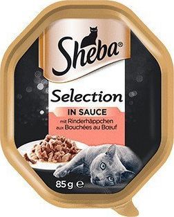 Sheba Karma Tacka Sos z wołowiną 44 x 85g [30+14] 1