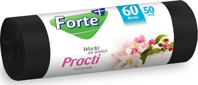 Forte FORTE Worki na śmieci HDPE PRACTI 60L 50szt 1