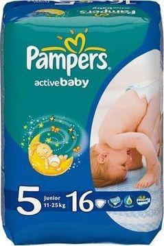 Pampers Pieluszki Active Baby 5, 11-25 kg, 16 szt. 1