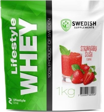 Swedish Supplements SWEDISH Lifestyle Whey - Białko 1kg Truskawka 1