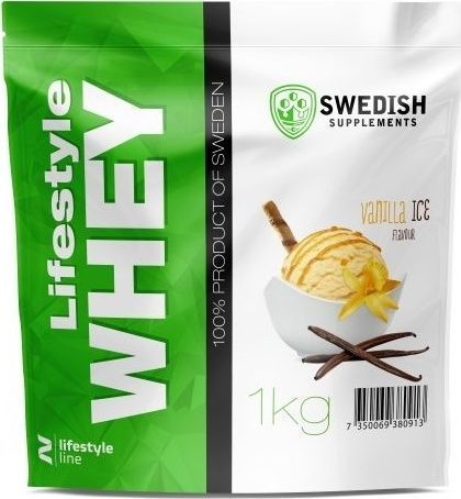 Swedish Supplements SWEDISH Lifestyle Whey - Białko 1kg Lody waniliowe 1