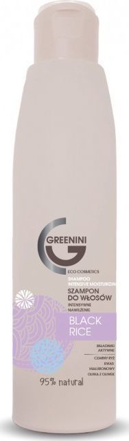 Greenini Black Rice intensywnie nawilżający szampon do włosów Czarny Ryż 200ml 1