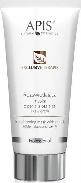 Apis APIS Exclusive Terapis rozświetlająca maska z perłą złotą algą i kawiorem 200ml 1