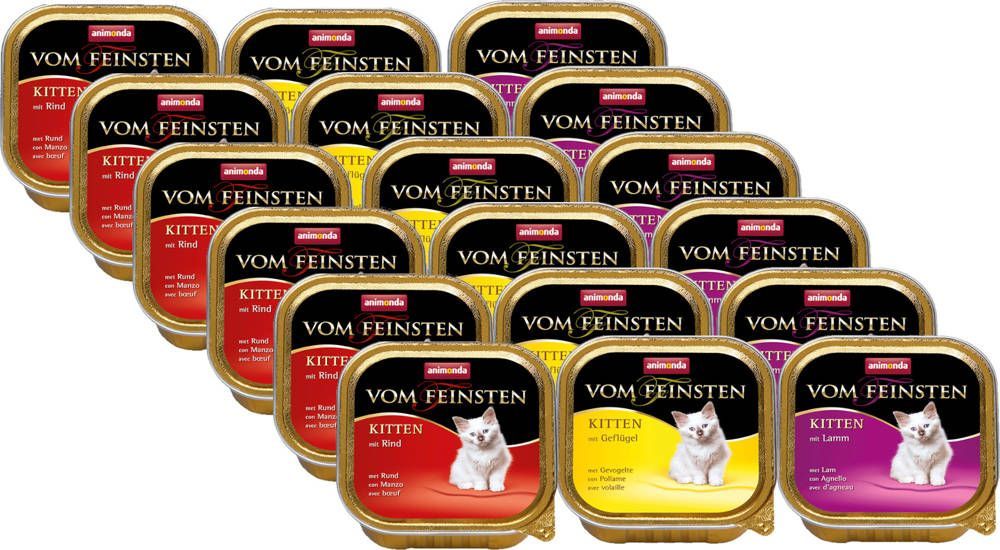 Animonda Vom Feinsten Kitten mix 3 smaków 18x100g 1