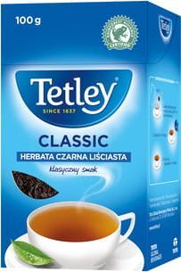 Tetley HERBATA TETLEY CLASSIC CZARNA LIŚCIASTA 100G 657787B 1