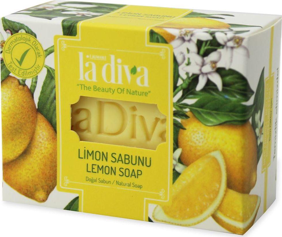 LA DIVA MYDŁO W KOSTCE CYTRYNA 120 g - LA DIVA 1