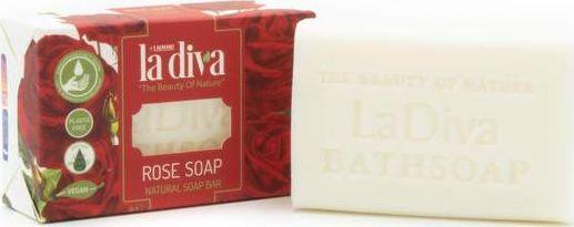 LA DIVA MYDŁO W KOSTCE RÓŻA 100 g - LA DIVA 1