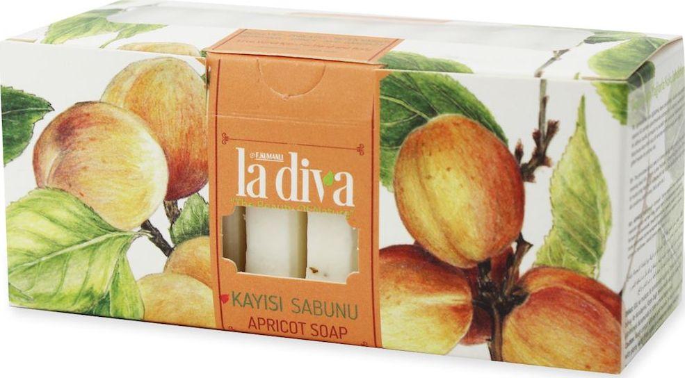 LA DIVA MYDŁO W KOSTCE BOUTIQUE MORELA (10 x 22,5 g) 225 g - LA DIVA 1