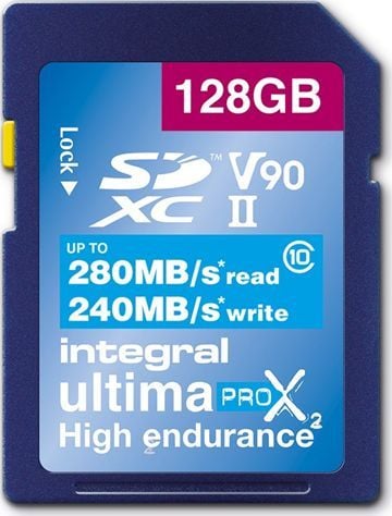Karta Integral UltimaPro X2 SDXC 128 GB Class 10 UHS-II V90 1