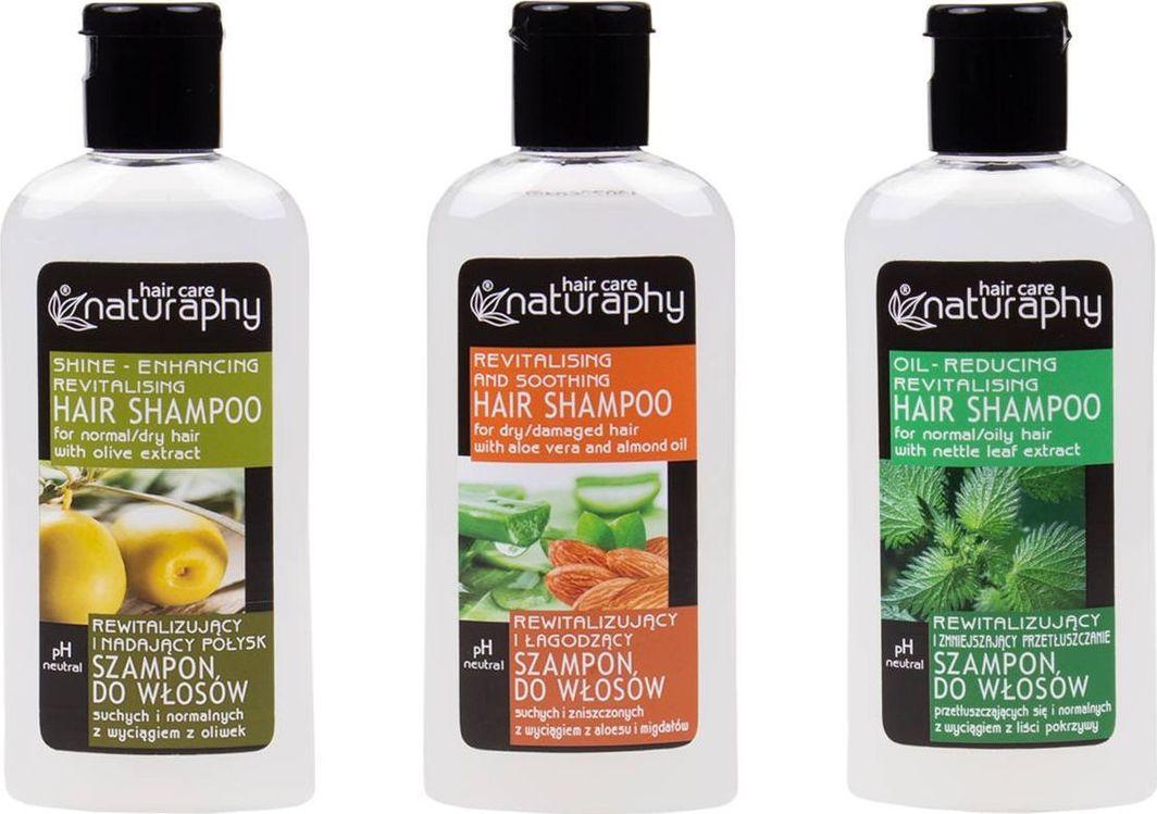 BluxCosmetics Zestaw szamponów rewitalizujących Naturaphy 3x 100ml 1