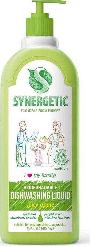 synergetic Żel do mycia naczyń biodegradowalny Zielone jabłuszko 1 L 1